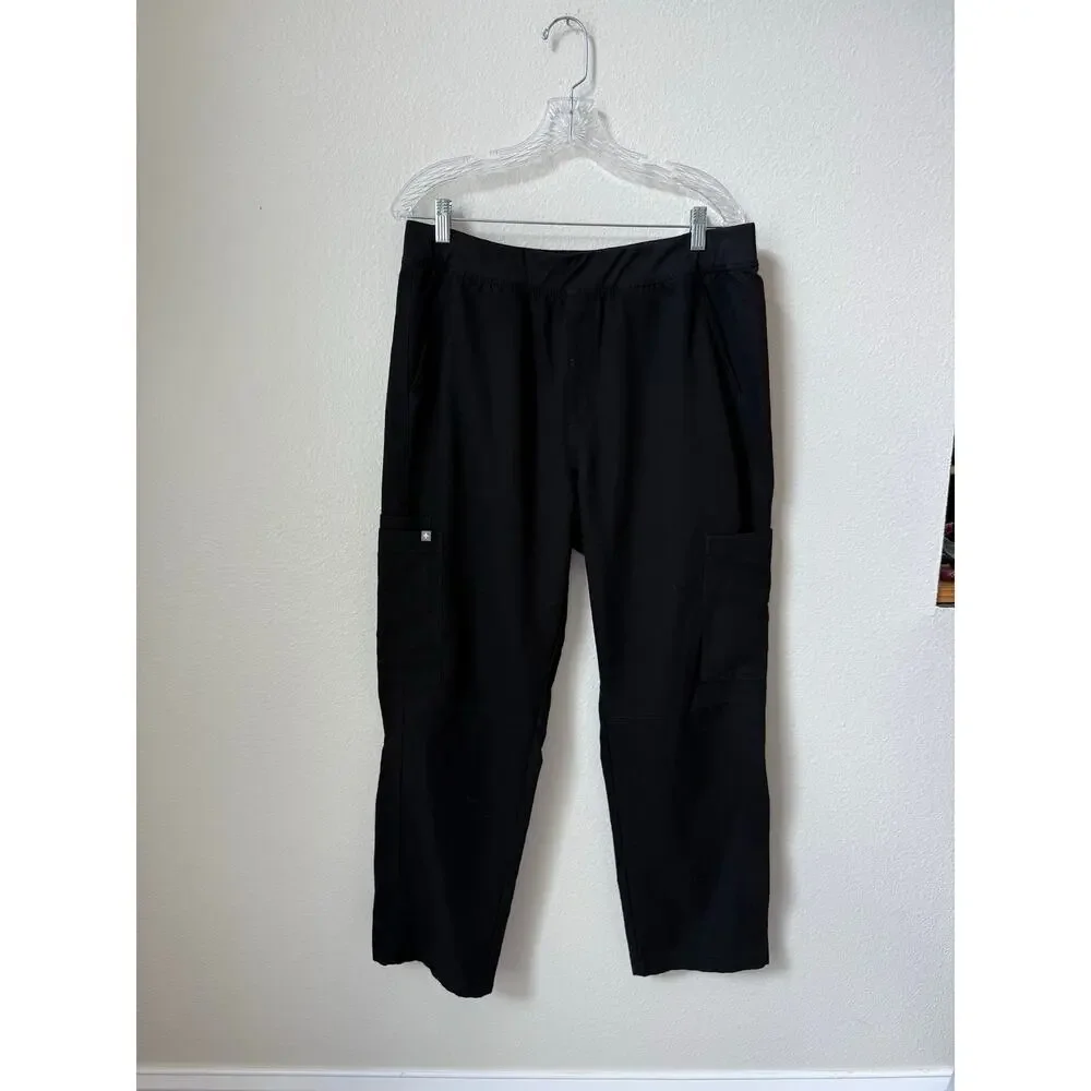 FIGS Men’s Axim Cargo Scrub Pants Black Size XL